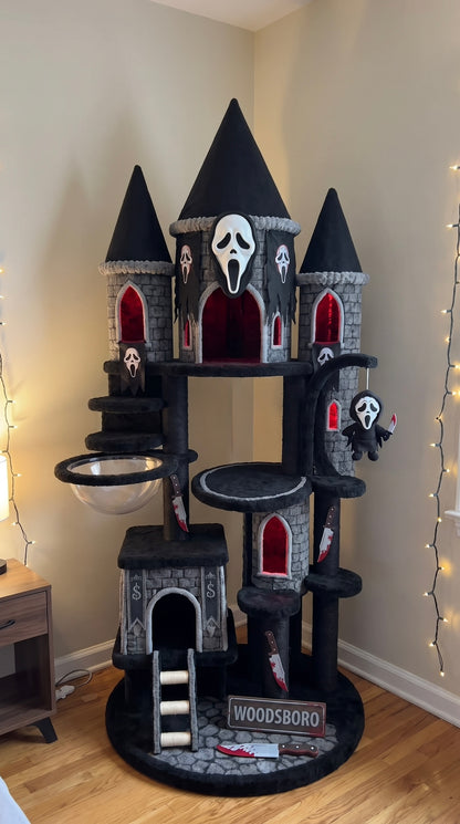 Halloween cat tree