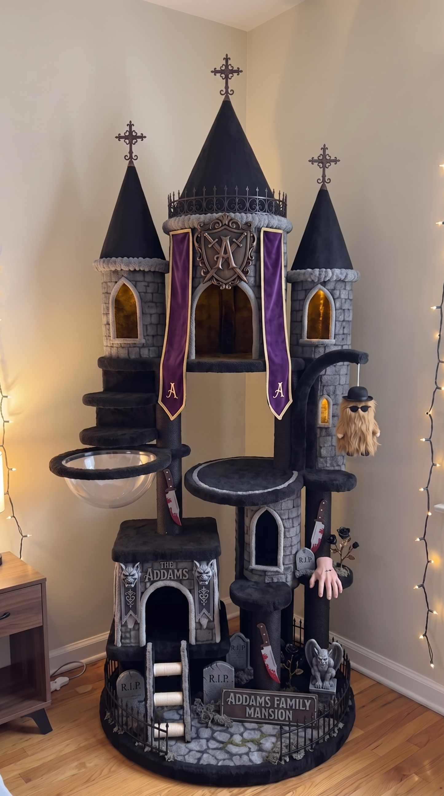 Halloween cat tree