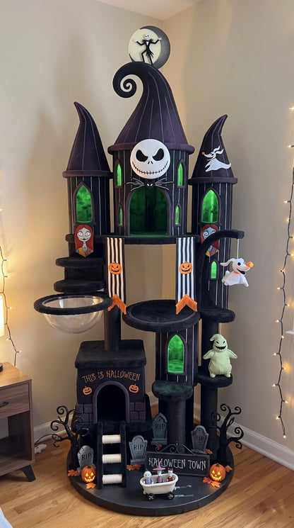Halloween cat tree