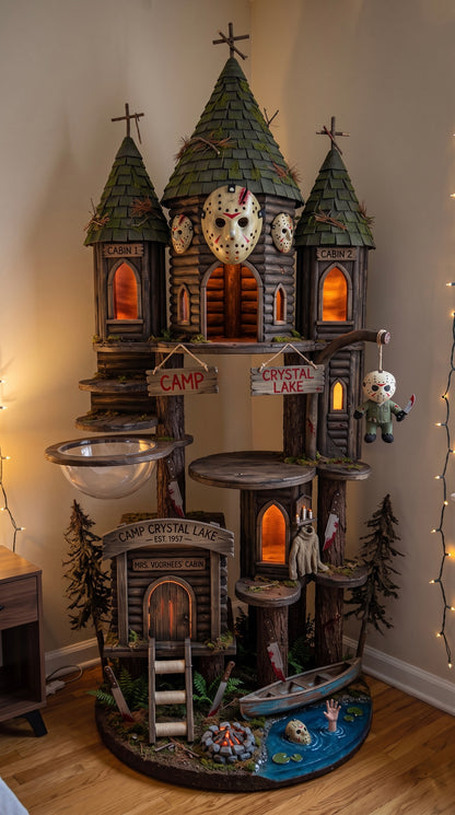 Halloween cat tree